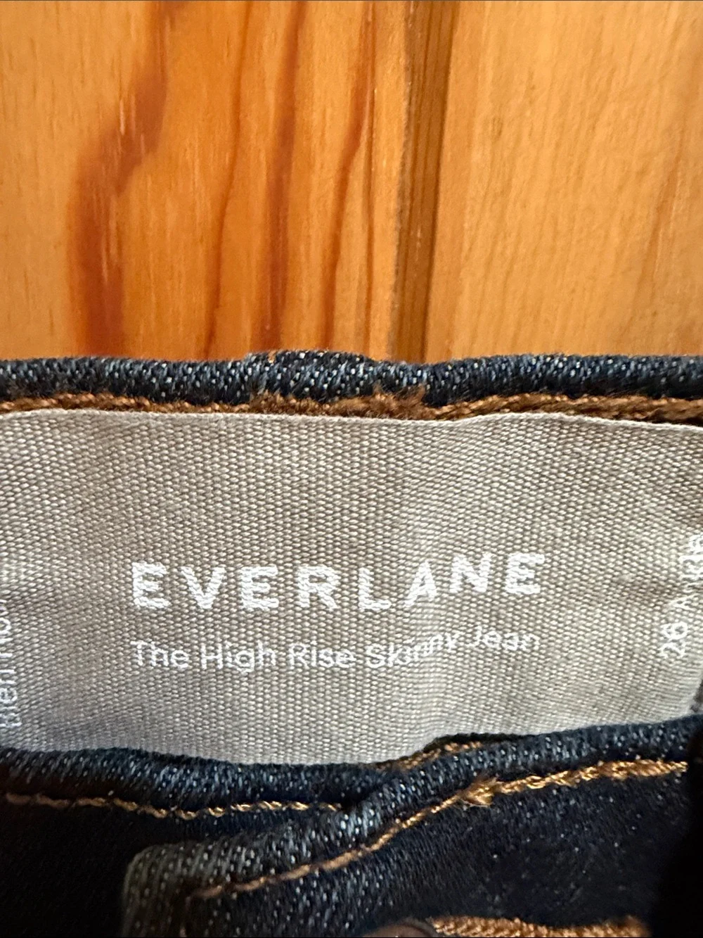 NWOT! Everlane  Dark Indigo High Rise Skinny Jeans - Picture 2 of 7